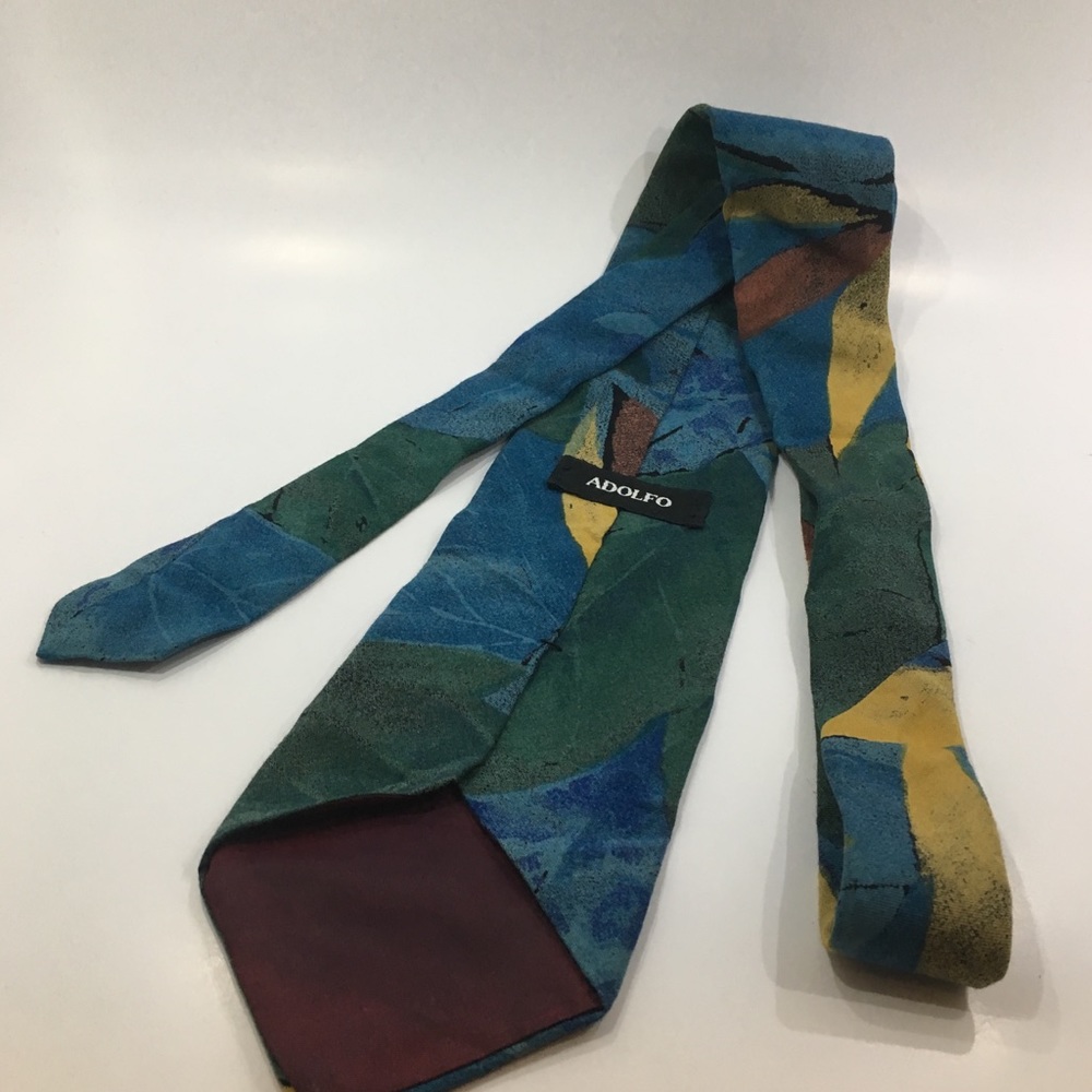 Menswear Necktie Adolfo 100% Rayon - Picture 7 of 7